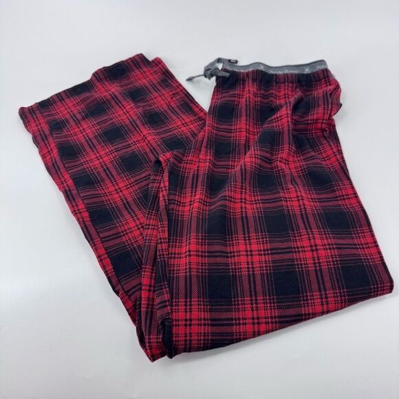 Psycho Bunny Red and Black Plaid Lounge Pants - Picture 4 of 11